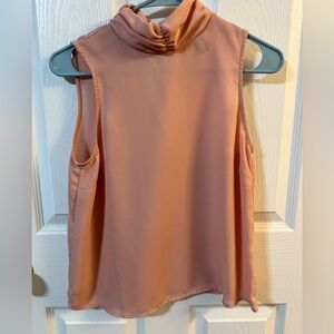 Forever 21 contemporary mock neck workwear blouse shirt